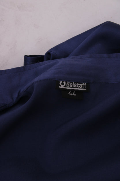Belstaff L/S Buckle Collar Zip Shirt Navy M | Medium, Navy