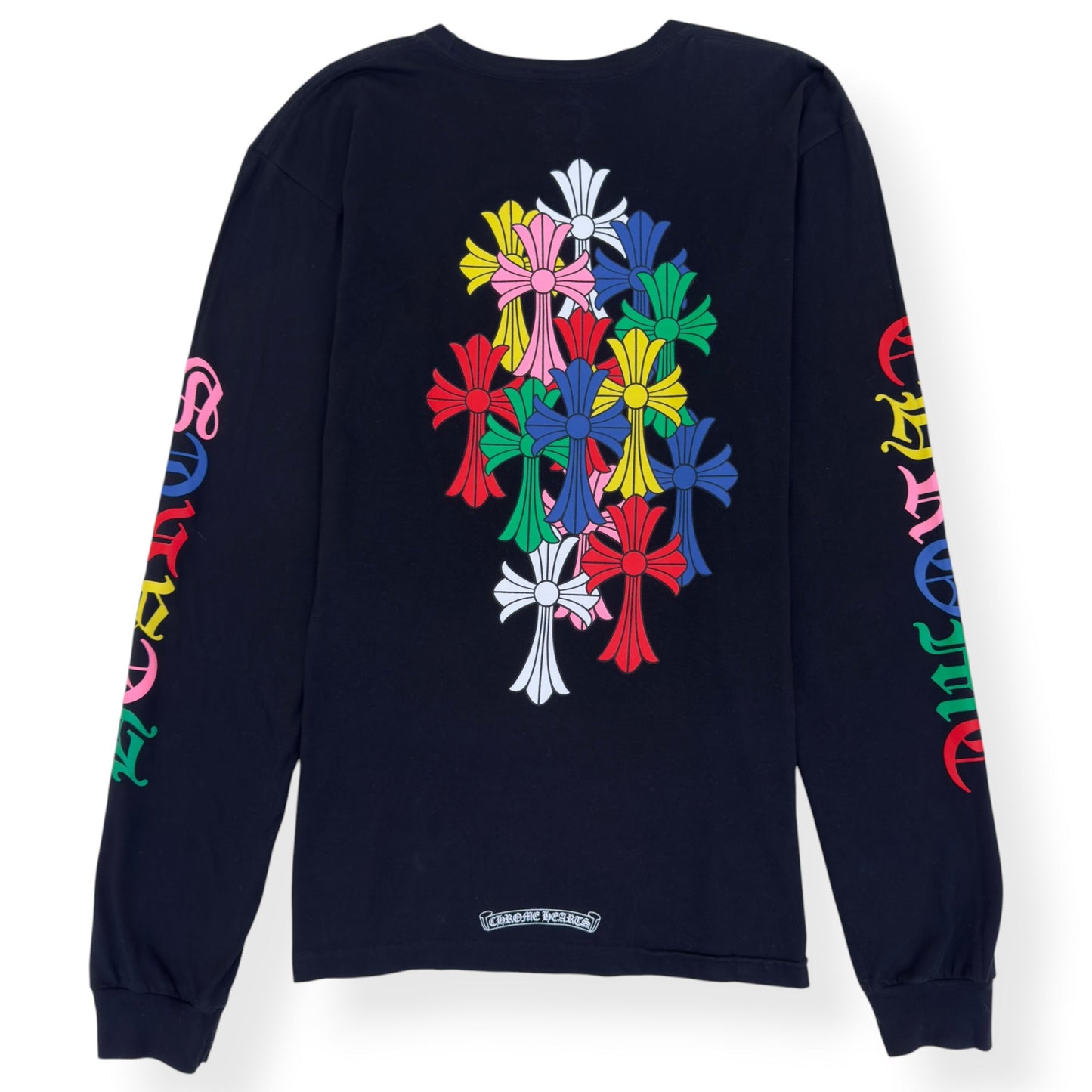 CHROME HEARTS CROSS LOGO LONG-SLEEVE T-SHIRT BLACK / MULTICOLOUR XL | XL, Black