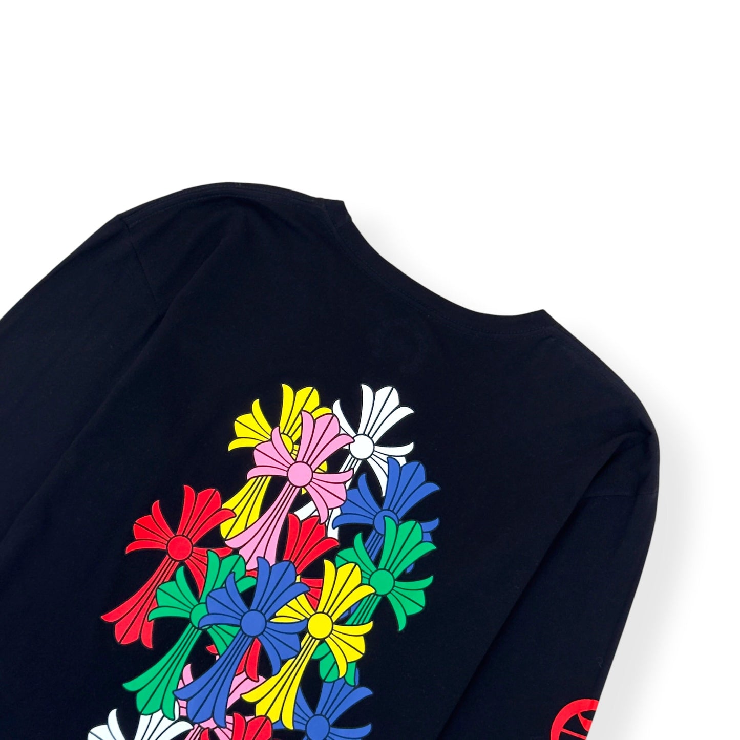 CHROME HEARTS CROSS LOGO LONG-SLEEVE T-SHIRT BLACK / MULTICOLOUR XL | XL, Black