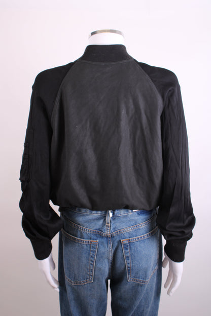 Rick Owens L/S Bomber Jacket Black 16 | O/S, Black
