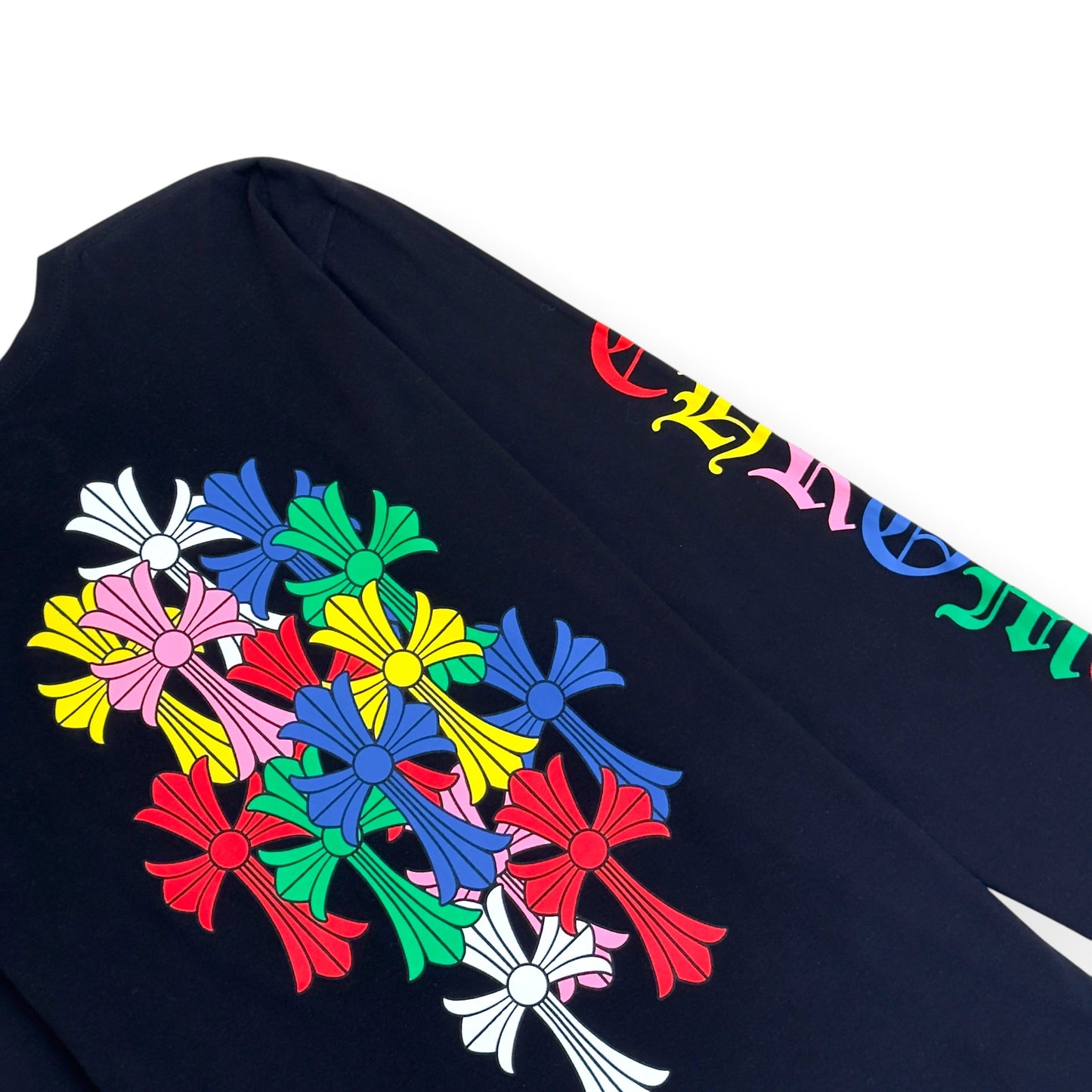 CHROME HEARTS CROSS LOGO LONG-SLEEVE T-SHIRT BLACK / MULTICOLOUR XL | XL, Black