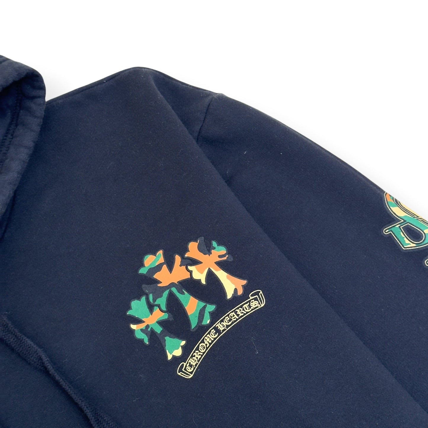 CHROME HEARTS HORSESHOE CROSS HOODIE BLACK / CAMO L | Large, Black