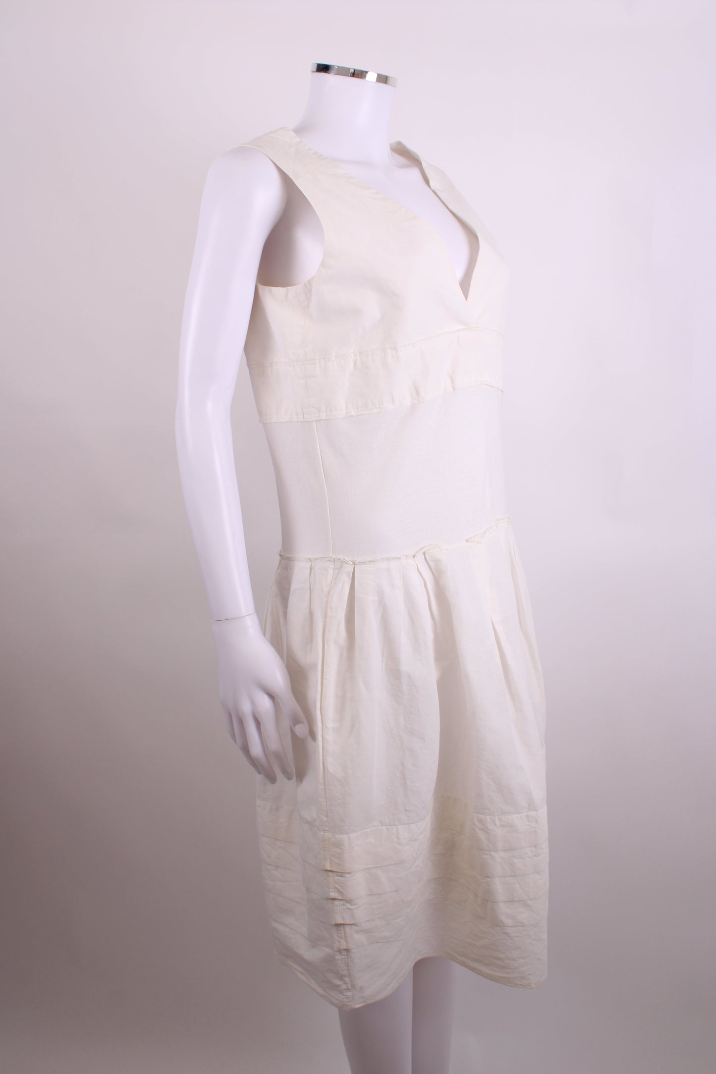 Marni S/S V Neck Dress White 10 | O/S, Red