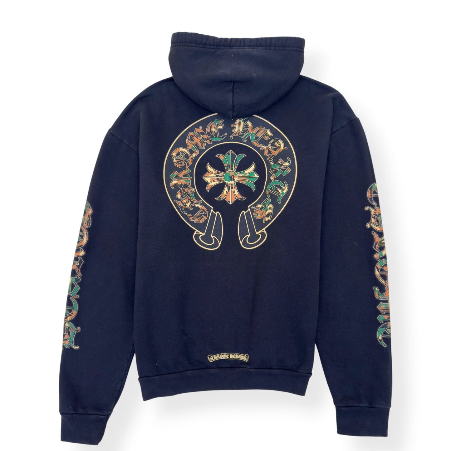 CHROME HEARTS HORSESHOE CROSS HOODIE BLACK / CAMO L | Large, Black
