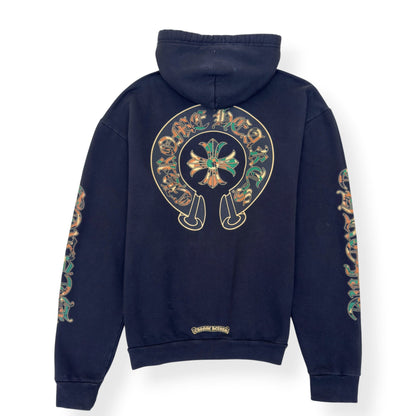 CHROME HEARTS HORSESHOE CROSS HOODIE BLACK / CAMO L | Large, Black