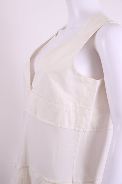 Marni S/S V Neck Dress White 10 | O/S, Red
