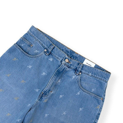 AXEL ARIGATO MILES MONOGRAM DENIM SHORTS BLUE W32 / M | Medium, Blue