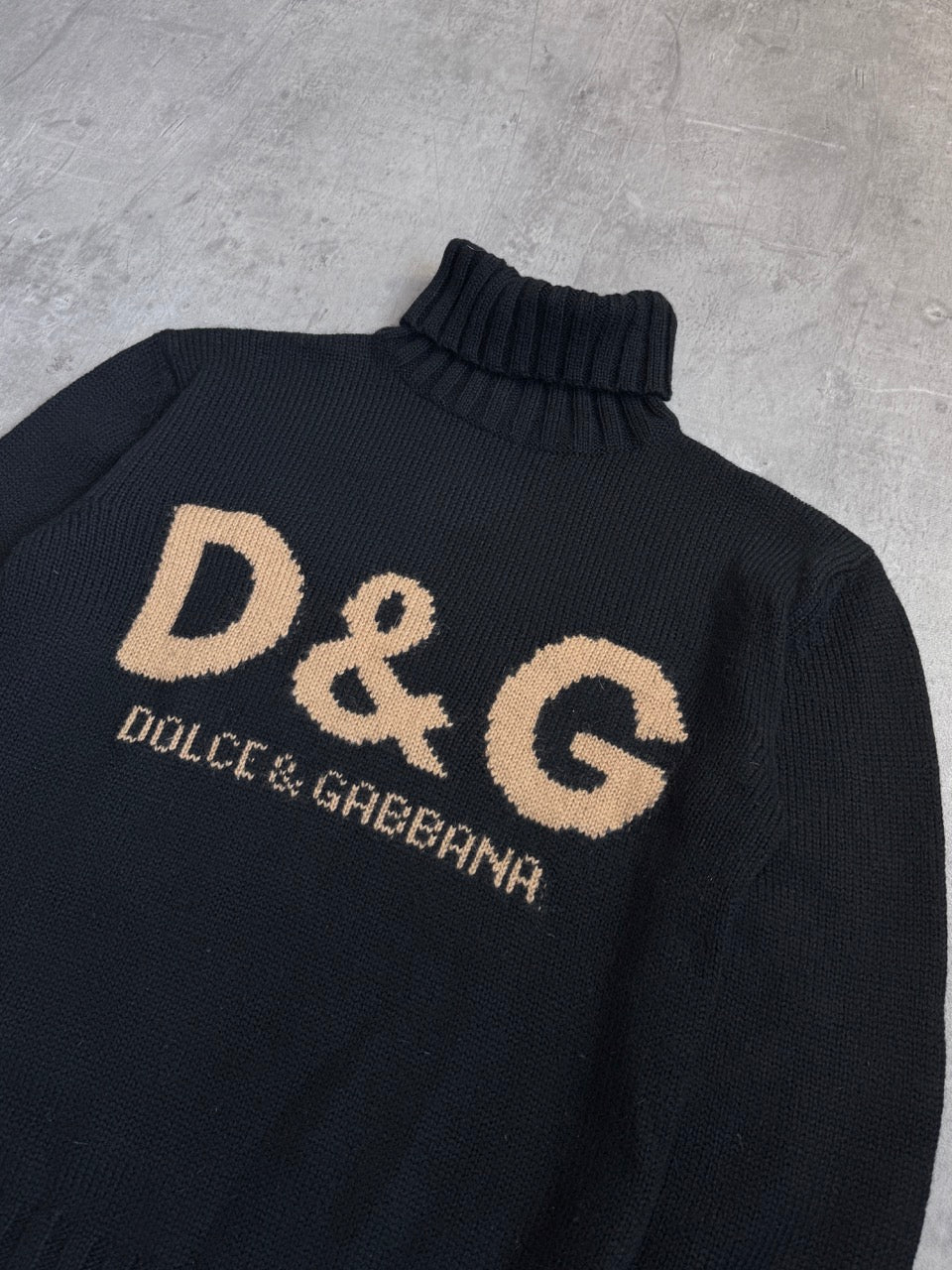 D&G Spellout Knitted Turtle Neck