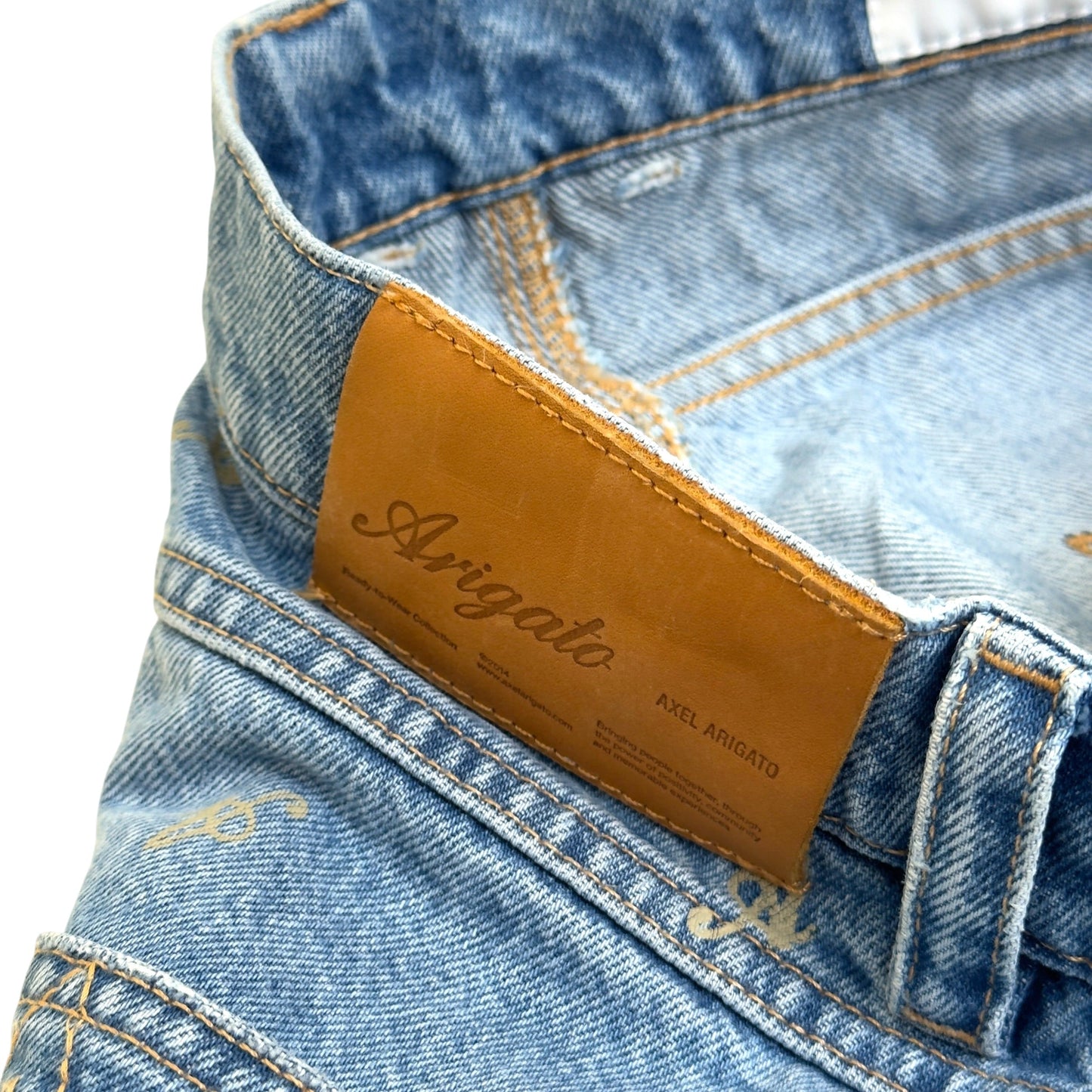 AXEL ARIGATO PLAY RELAXED FIT DENIM JEANS BLUE W32 / M | Medium, Blue