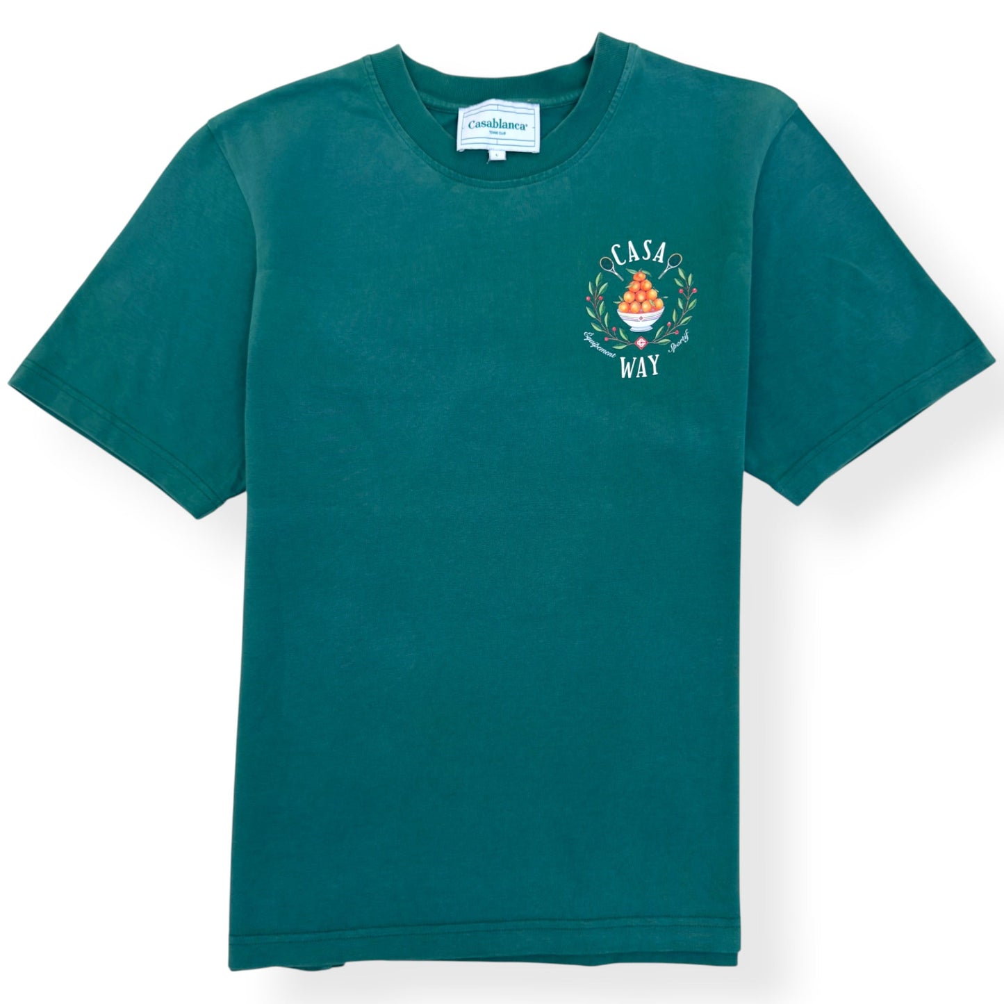 CASABLANCA CASA WAY GRAPHIC T-SHIRT GREEN L | Large, Green
