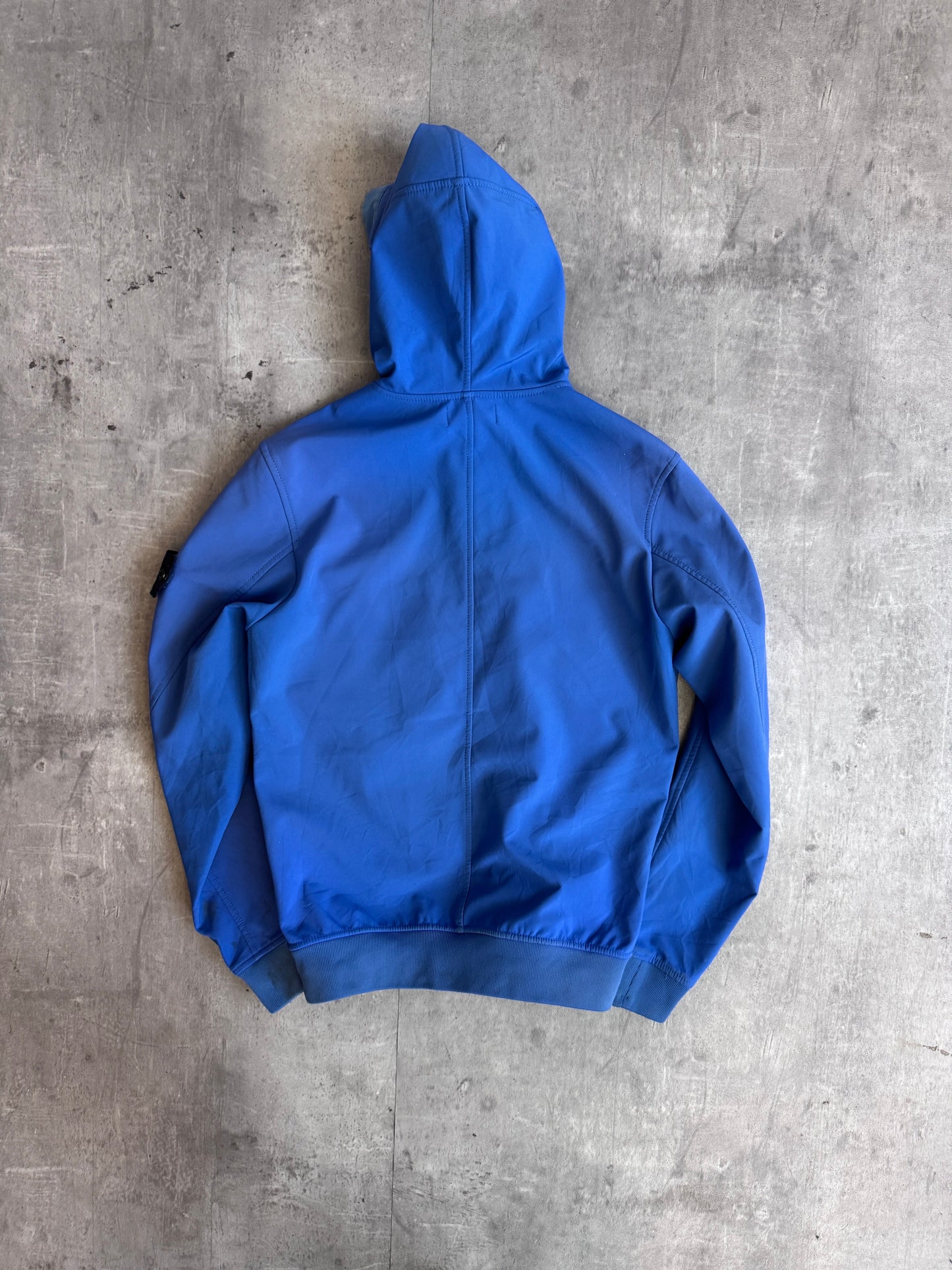 A/W 2020 Stone Island Blue Technical Blue Hooded Jacket