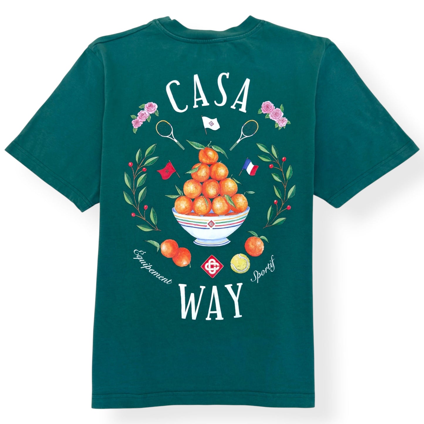 CASABLANCA CASA WAY GRAPHIC T-SHIRT GREEN L | Large, Green