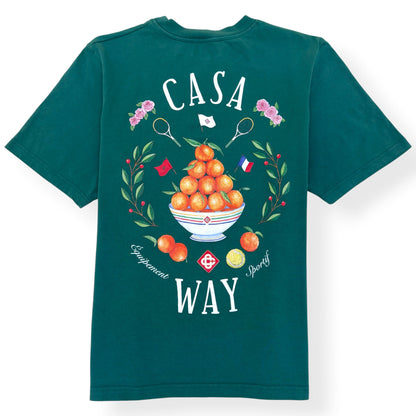 CASABLANCA CASA WAY GRAPHIC T-SHIRT GREEN L | Large, Green