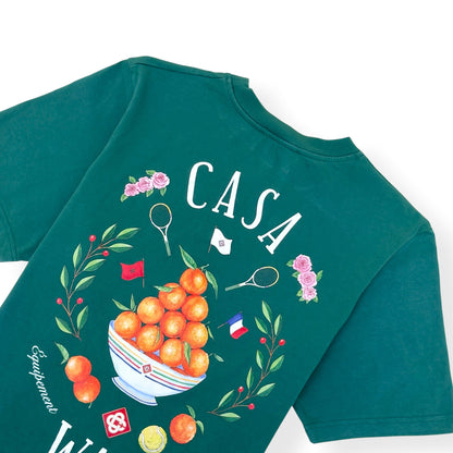 CASABLANCA CASA WAY GRAPHIC T-SHIRT GREEN L | Large, Green