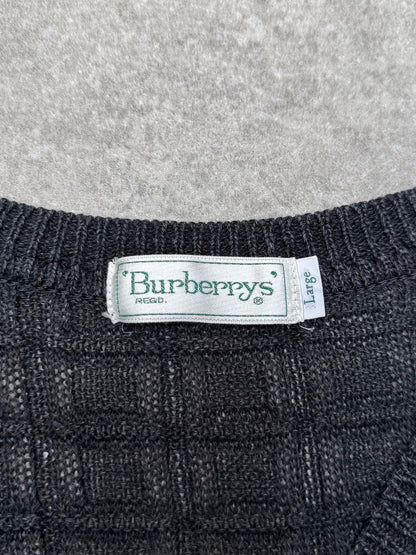 Burberry Logo Embroidered V-Neck Knitted Vest