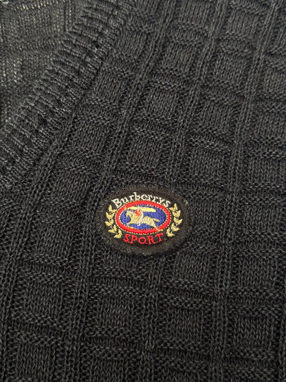 Burberry Logo Embroidered V-Neck Knitted Vest