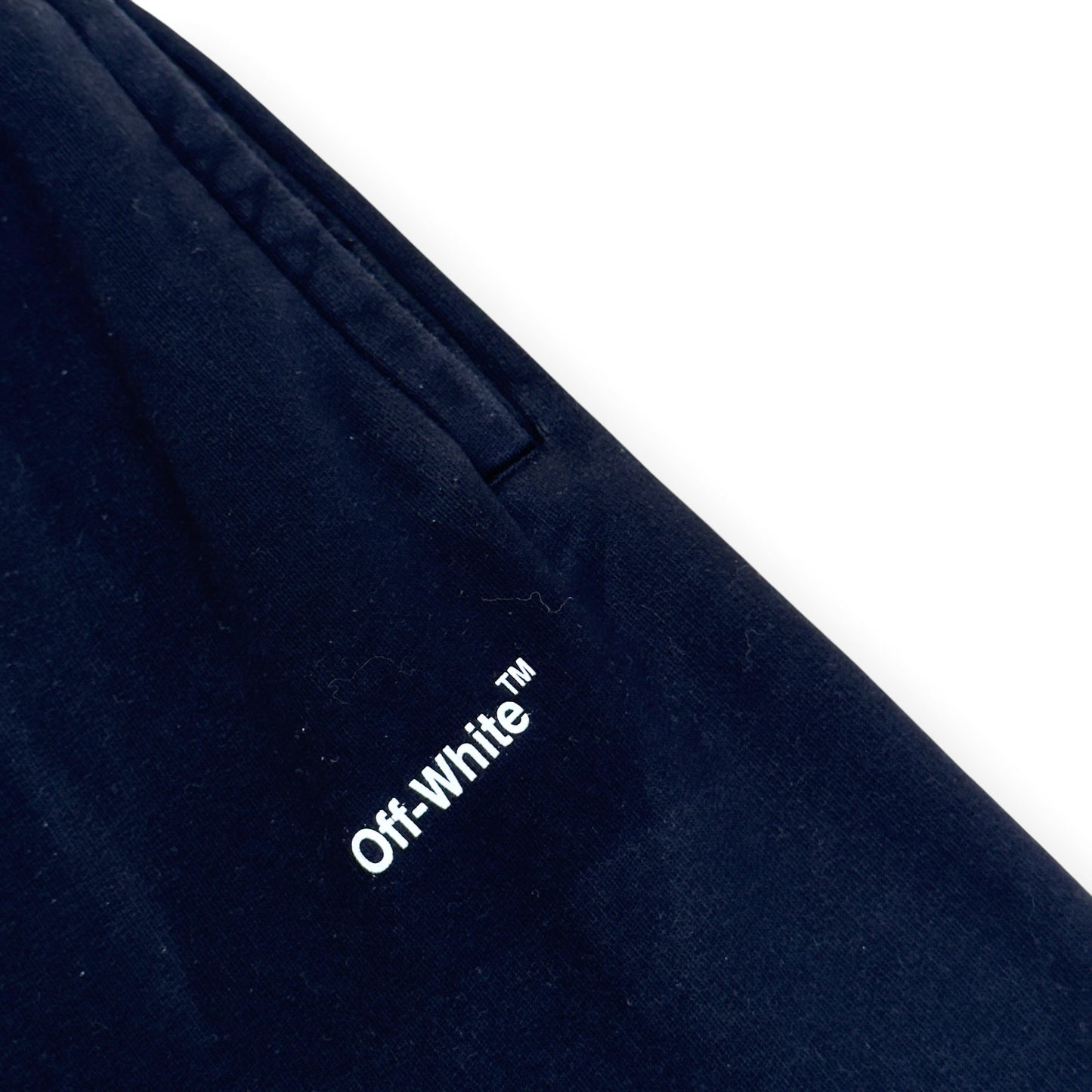 OFF-WHITE CARAVAGGIO DIAG SWEAT SHORTS BLACK L | Large, Black