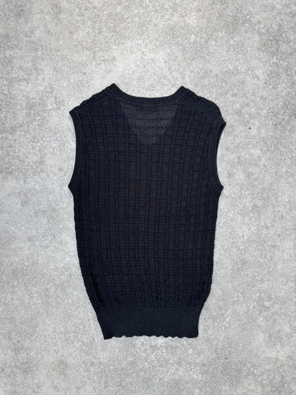Burberry Logo Embroidered V-Neck Knitted Vest