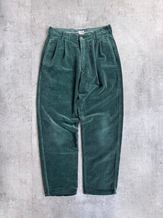 1990s C.P. Company Green Velour Trousers