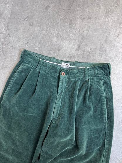 1990s C.P. Company Green Velour Trousers