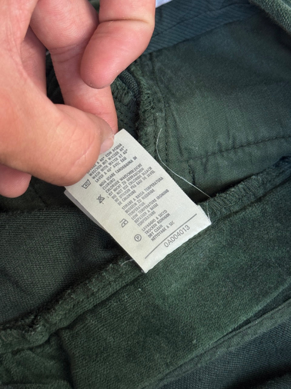 1990s C.P. Company Green Velour Trousers