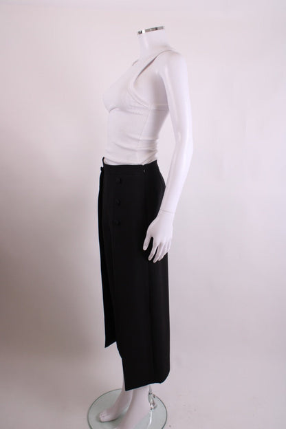 Valentino Pleat Button Trousers Black 10 | O/S, Black