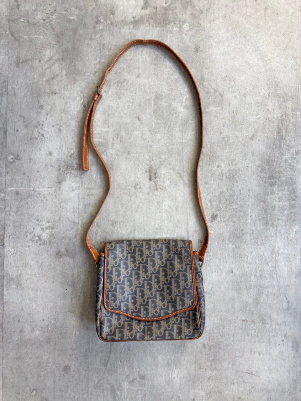 Christian Dior Monogram Trotter Canvas Shoulder Bag