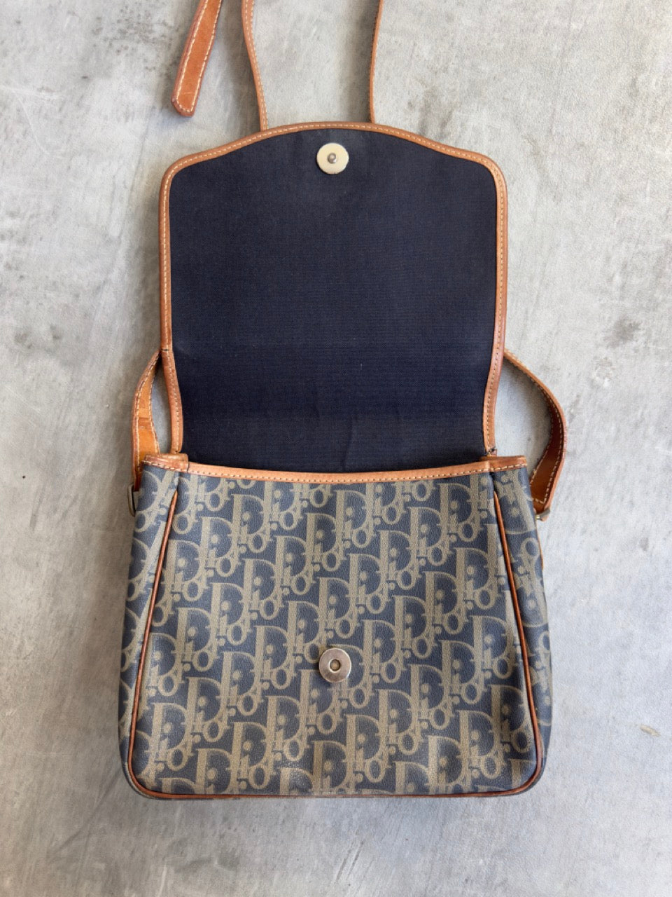 Christian Dior Monogram Trotter Canvas Shoulder Bag