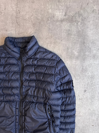 S/S 2018 Stone Island Navy Garment Dyed Micro Yarn Down Jacket