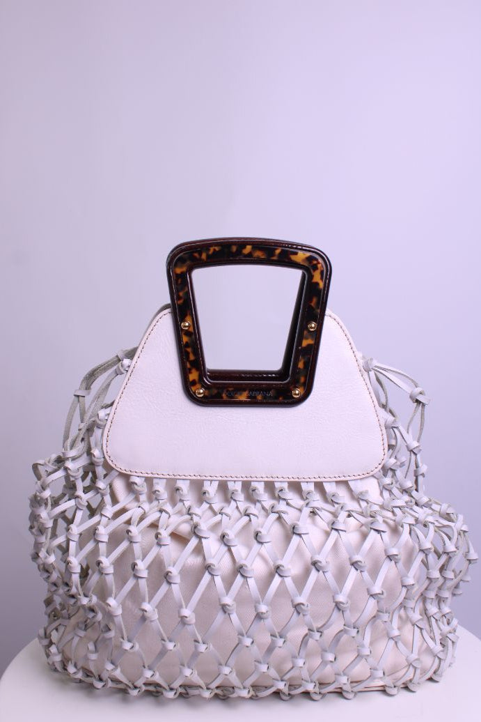 Dolce & Gabbana Mesh Top Handle Bag White | O/S, White