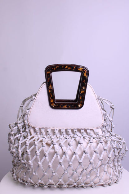 Dolce & Gabbana Mesh Top Handle Bag White | O/S, White