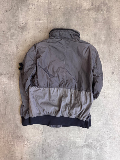 S/S 2016 Stone Island Grey Garment Dyed Crinkle Reps Jacket