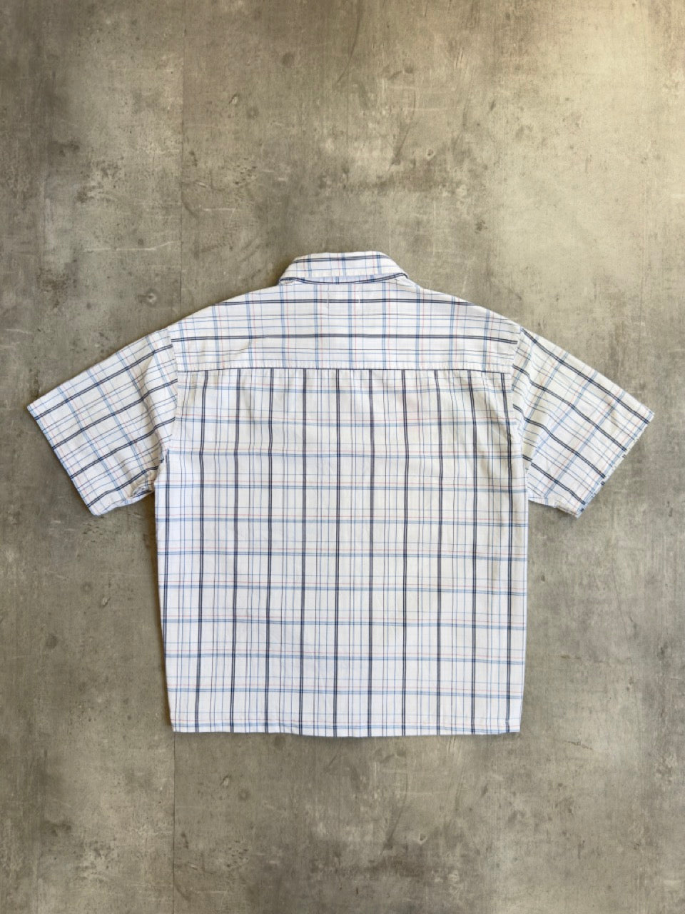 VT Rework: 'Tutto Passa' Blue Plaid Cotton Shirt