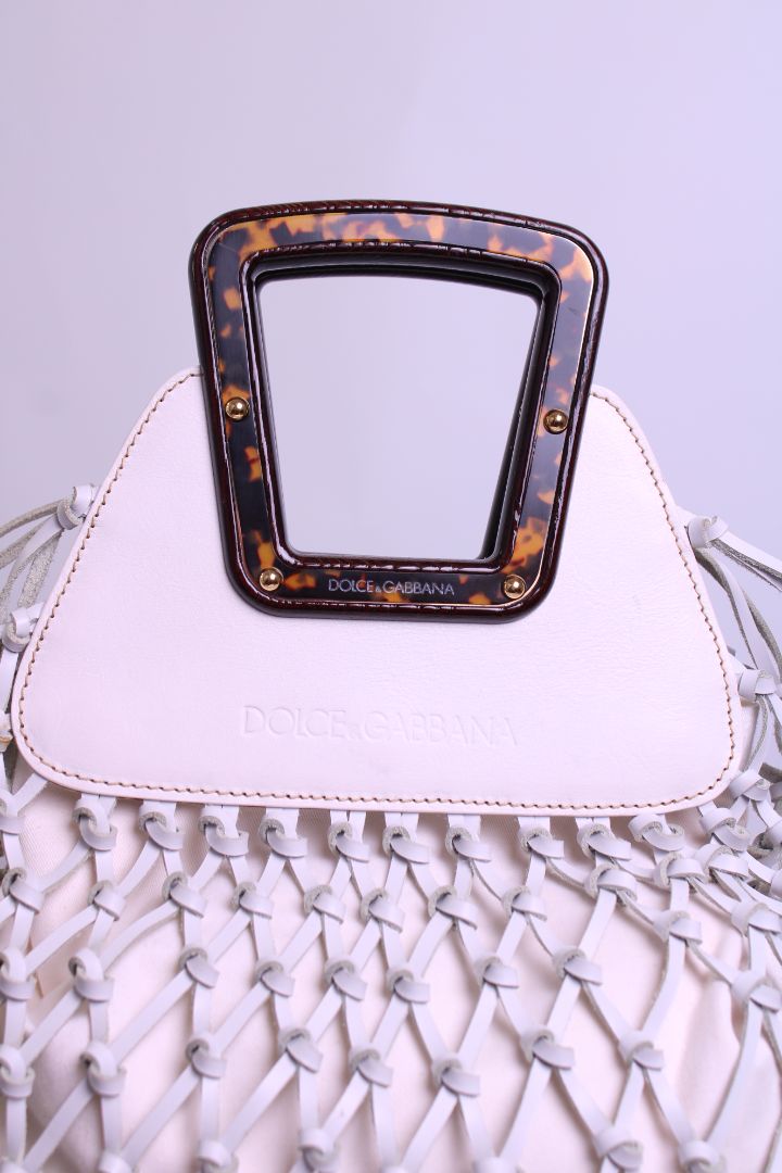 Dolce & Gabbana Mesh Top Handle Bag White | O/S, White
