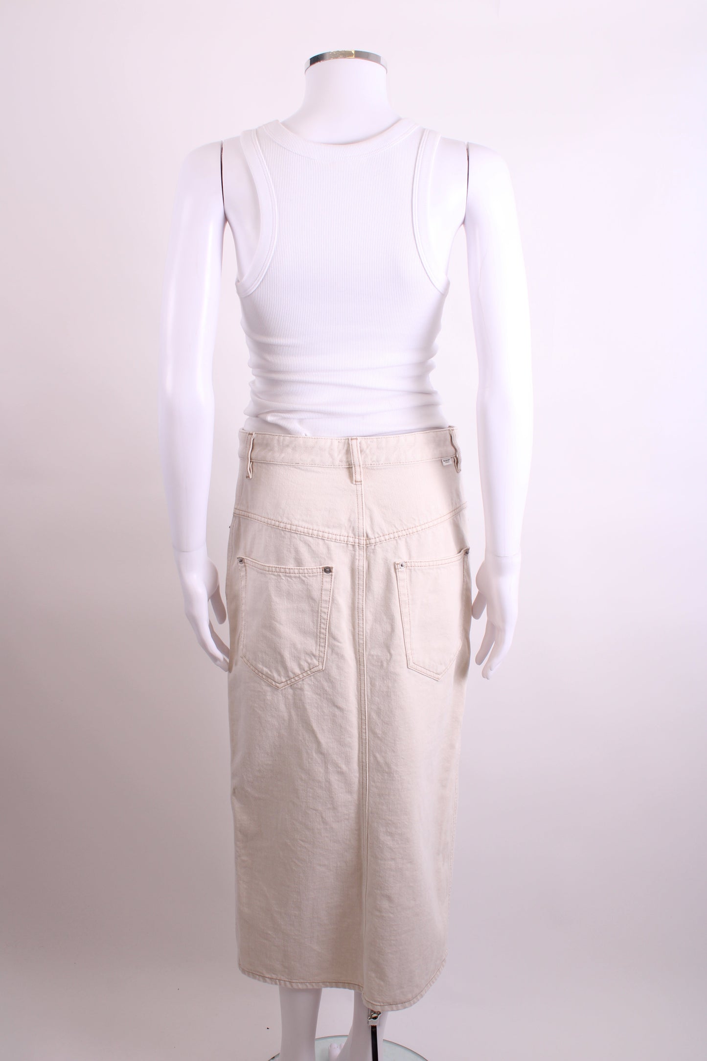 Isabel Marant Etoile Denim Skirt Cream 38 | O/S, Cream