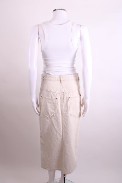 Isabel Marant Etoile Denim Skirt Cream 38 | O/S, Cream