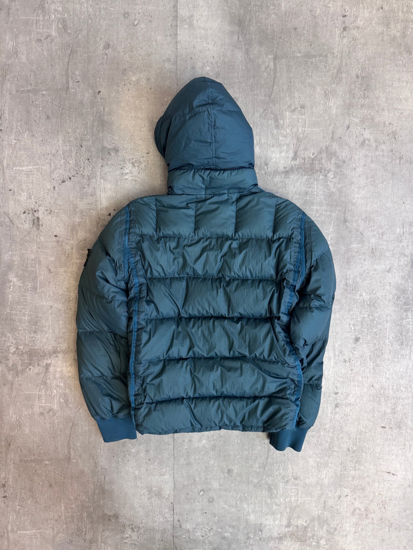 S/S 2009 Stone Island Forest Green Neck Strap Down Jacket