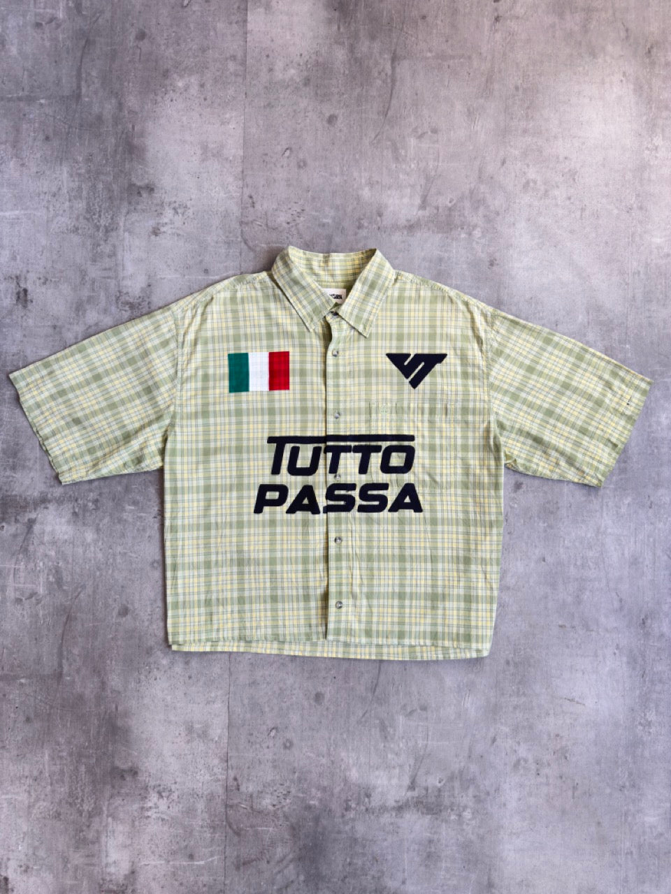 VT Rework: 'Tutto Passa' Green Check Shirt