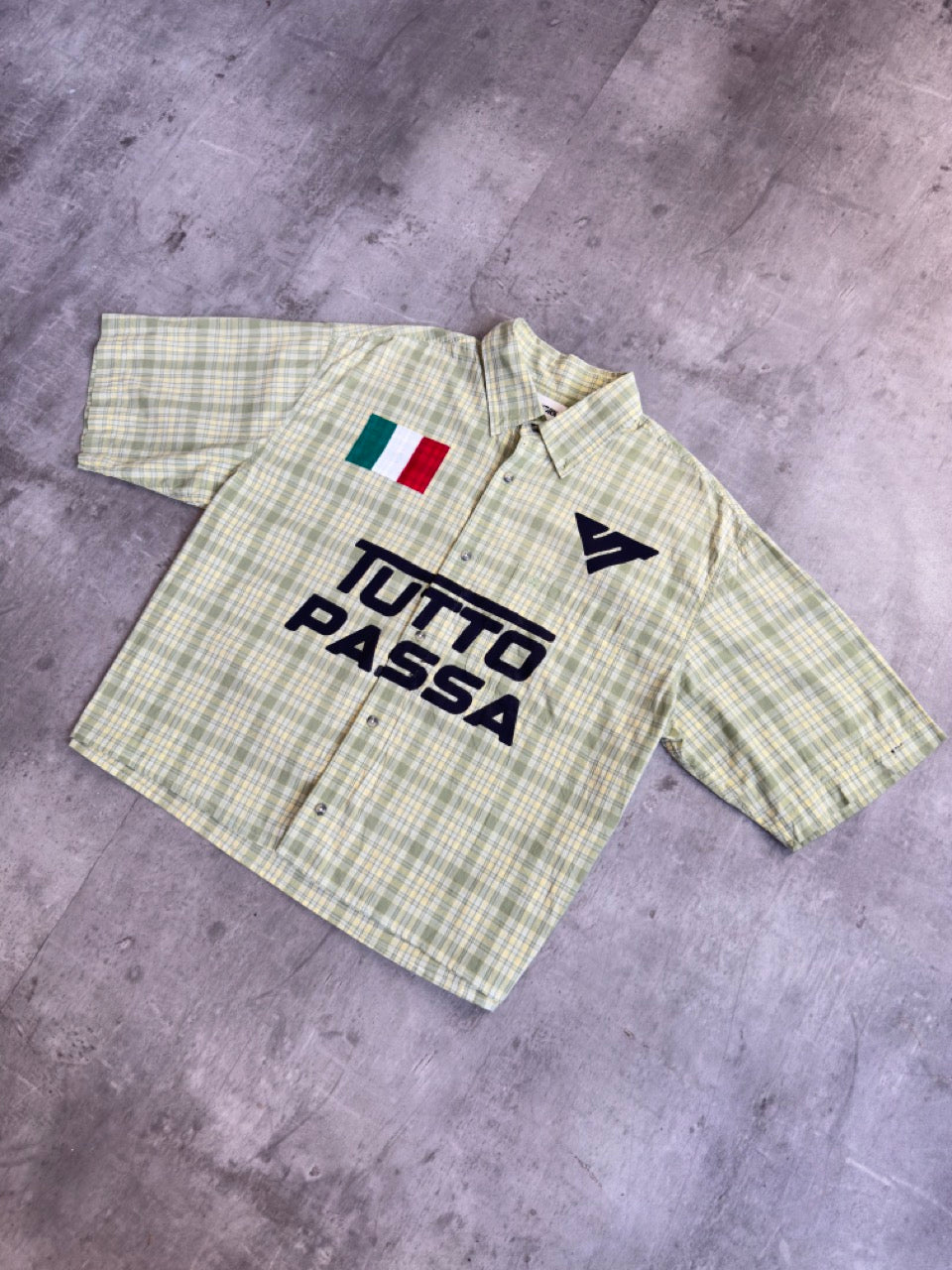 VT Rework: 'Tutto Passa' Green Check Shirt