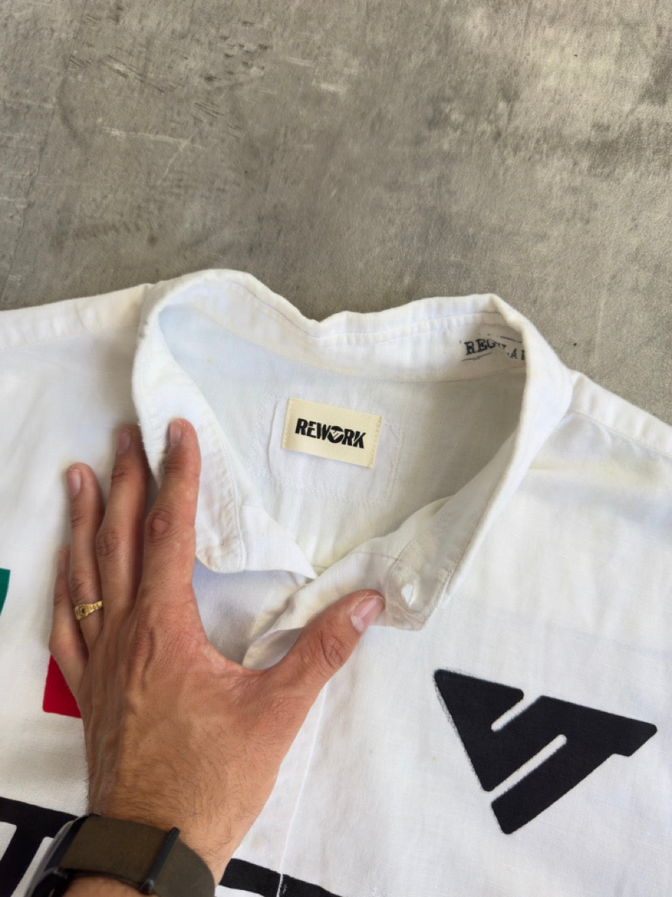 VT Rework: 'Tutto Passa' White Linen Shirt