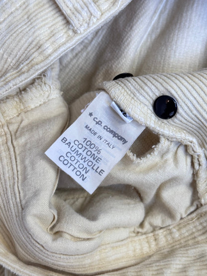 1990s Stone Island Beige Corduroy Trousers