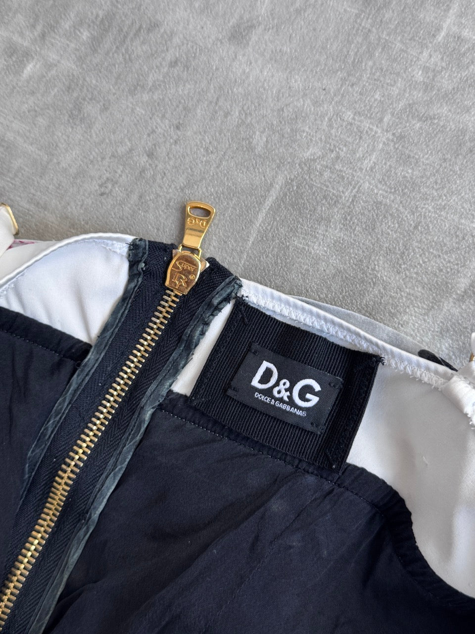 D&G layered Mesh Bustier Dress