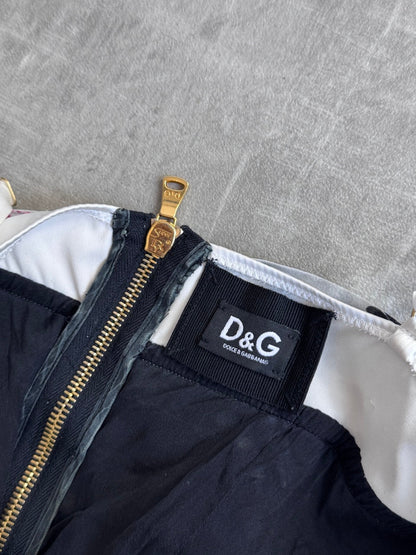 D&G layered Mesh Bustier Dress