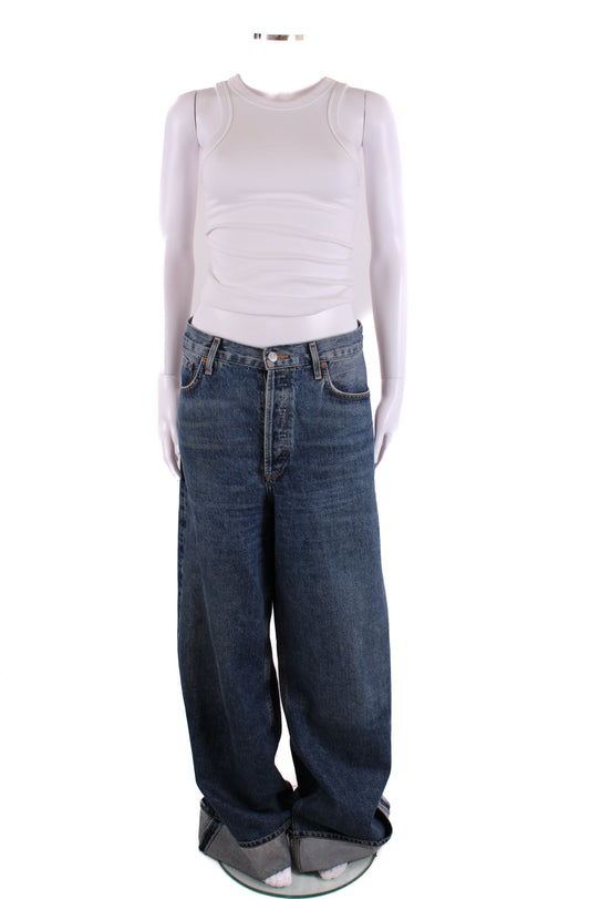 Agolde Dame Wide Leg Jeans 31W | O/S, Blue