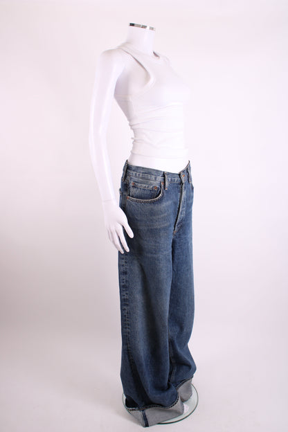 Agolde Dame Wide Leg Jeans 31W | O/S, Blue