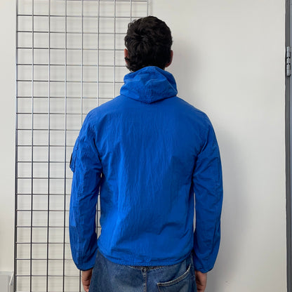 C.P. Company Blue Hooded Windbreaker Jacket | Medium, Blue