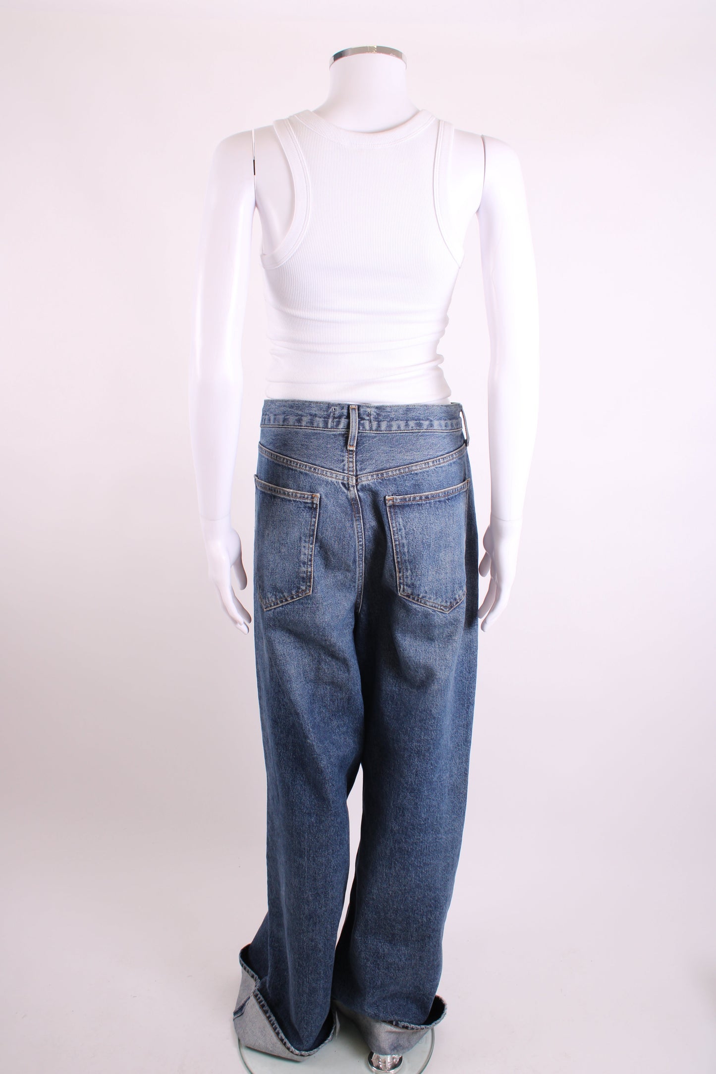 Agolde Dame Wide Leg Jeans 31W | O/S, Blue