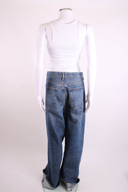 Agolde Dame Wide Leg Jeans 31W | O/S, Blue