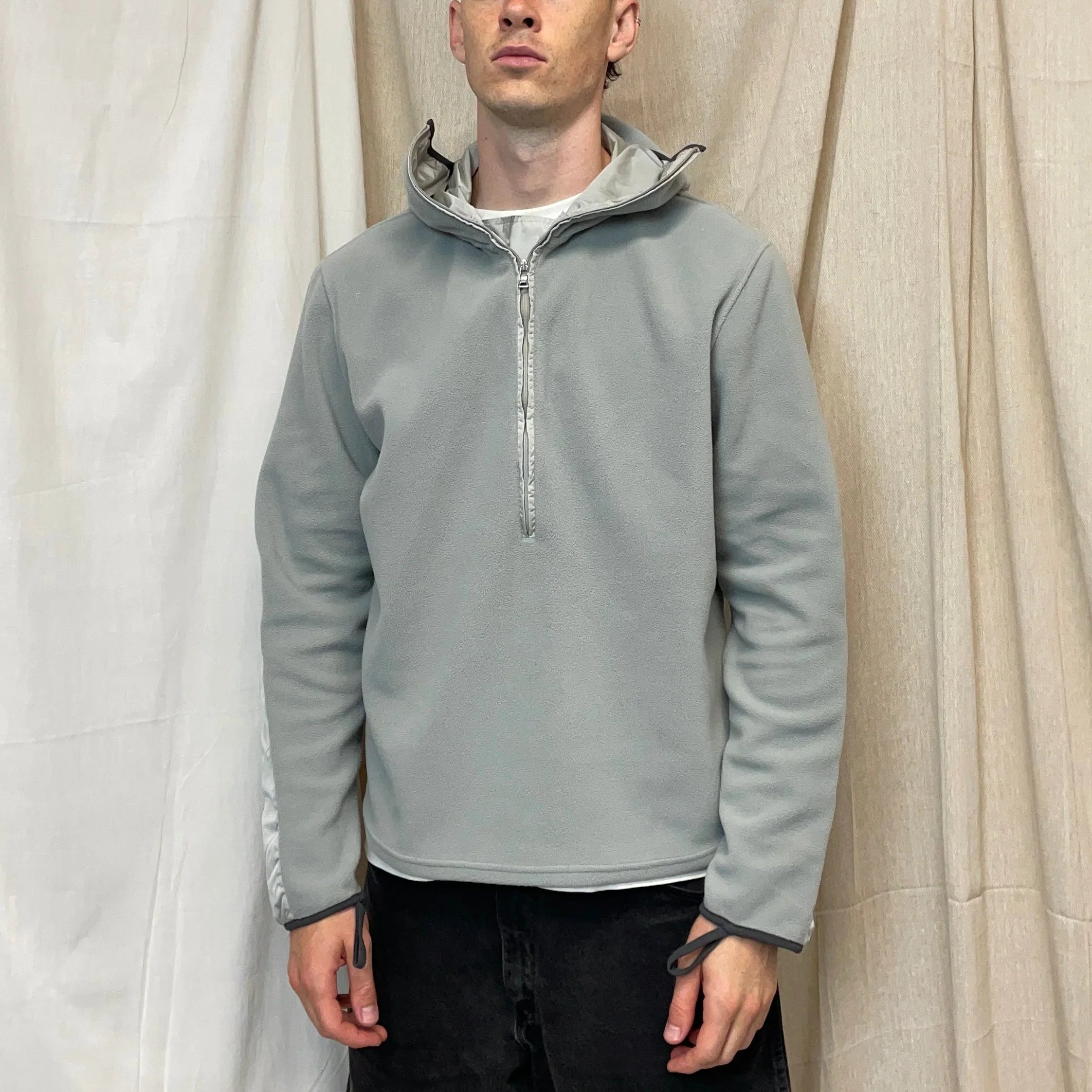 Prada Sport Light Blue/Grey 00s Nylon Panelled Ninja Balaclava