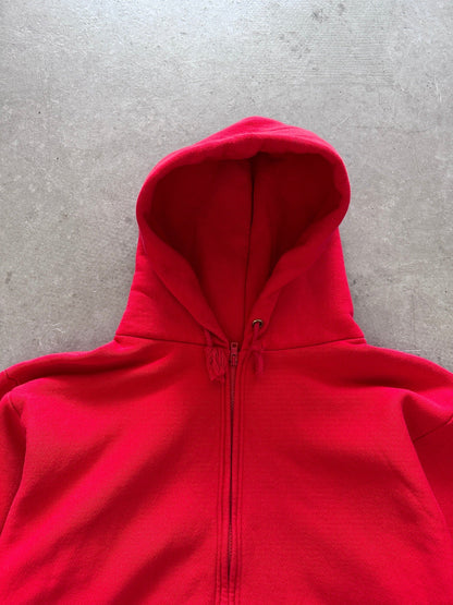 1990's Camber Deadstock Zip Hoodie - L | Large, Red